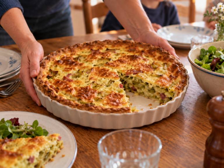 tarte familiale aux poireau