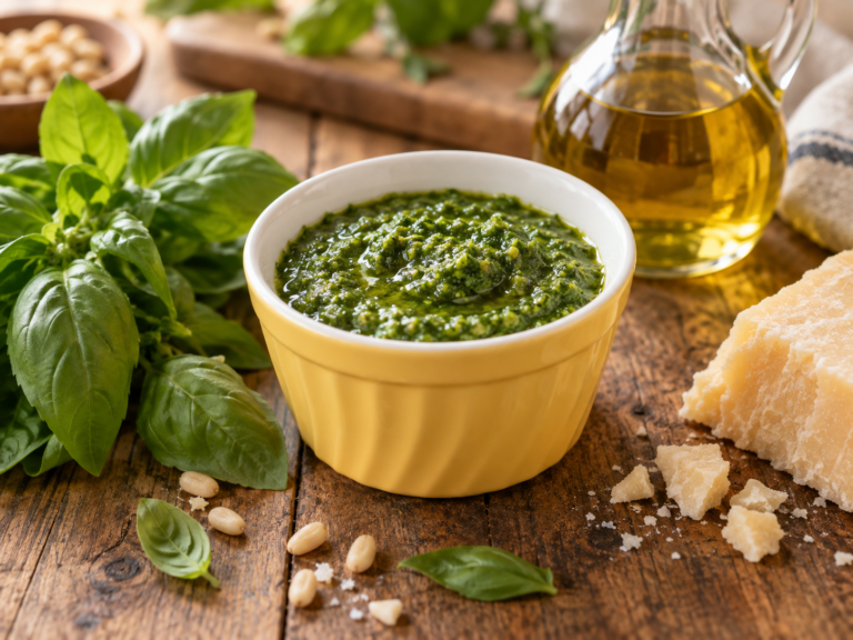 Pesto maison au basilic