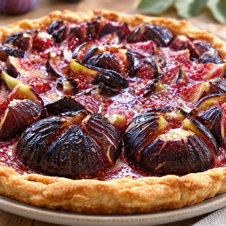 Tarte aux figues et crème d’amande